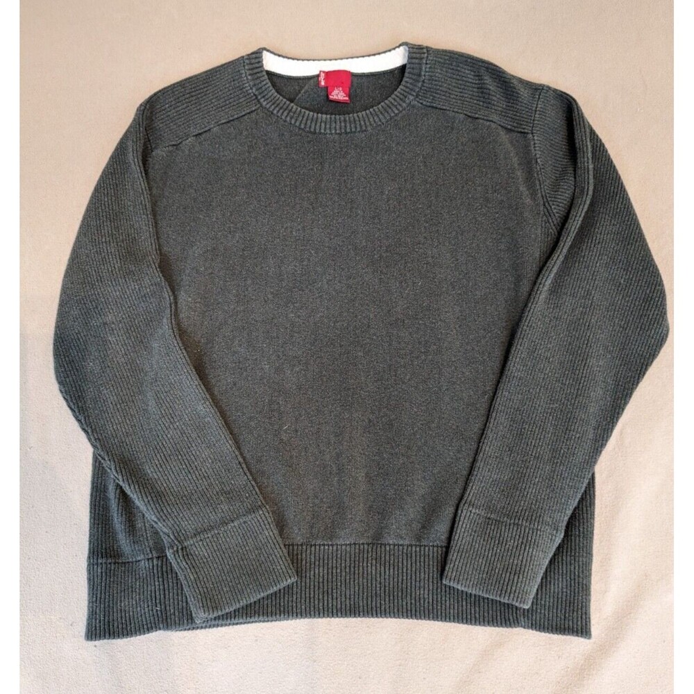 Levi's Sweater Men's Large L Crew Neck Pullover Sweatshirt Green